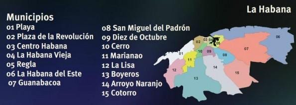 mapa ng regla Cuba
