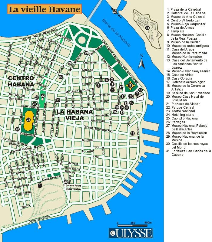 mapa ng Havana port mapa