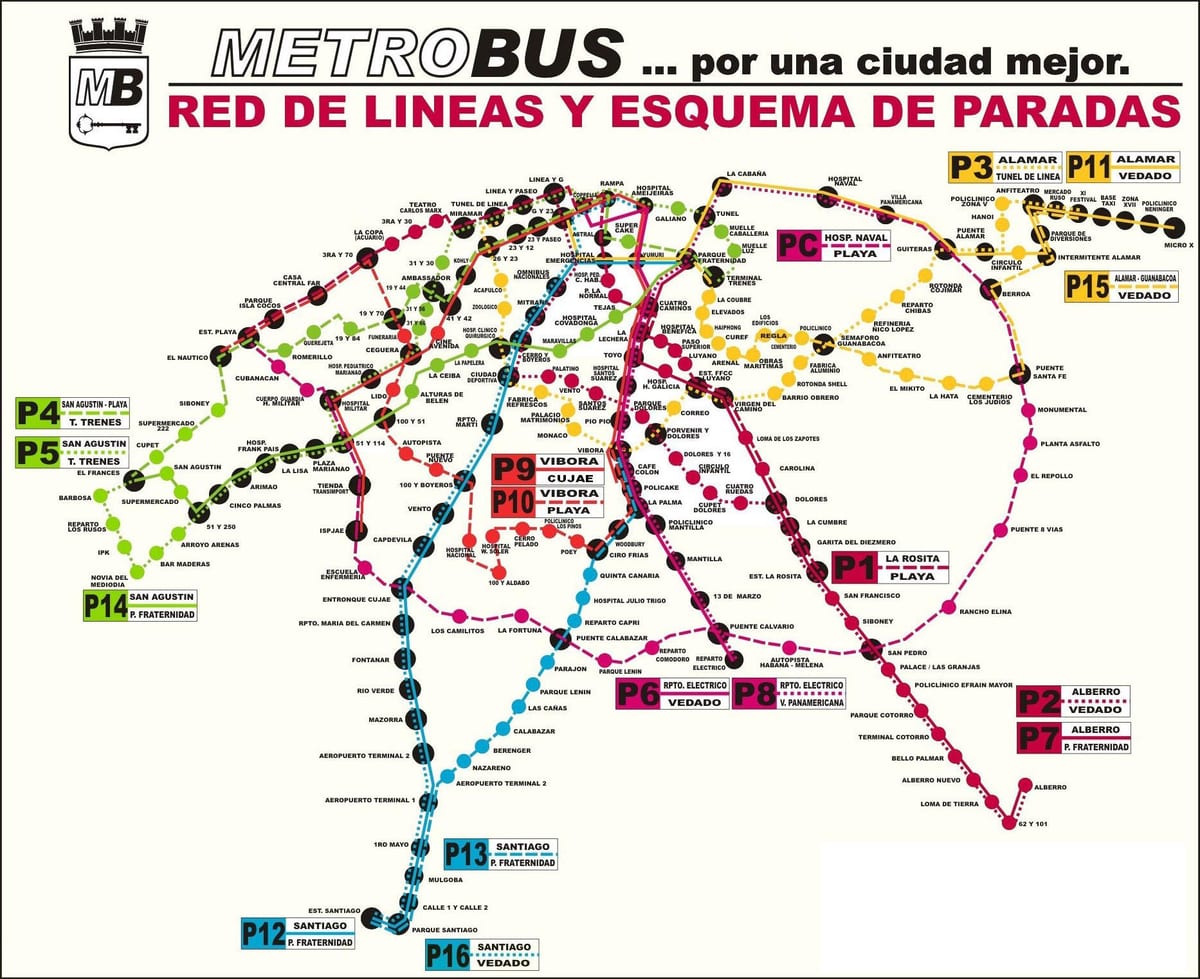mapa ng viazul bus station Havana