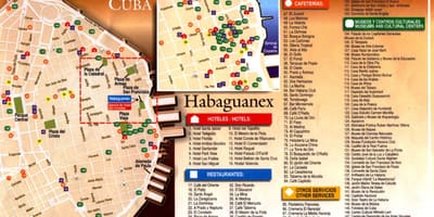 Havana sightseeing mapa