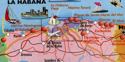 Mapa ng Havana beach